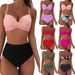 Women's Clothing Two Piece Swimsuit Sexy Bikini Swimsuit Beach Vacation Two Piece Swimsuit_ecoleips.com