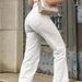 Women's High-Waisted Straight Leg Denim Pants Casual Loose Fit Trousers in White And Black for Autumn Comfortable Wear_ecoleips.com
