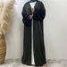 Modest Abaya Dress/Muslim Dress Women Patchwork Robe For Women Long Sleeved Muslim Fashion Women's Clothing_ecoleips.com