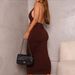 AC440 European American 2024 Spring And Autumn New Cross-Border Slim-Fit Solid Color Elegant Long Bodycon Dress_ecoleips.com