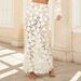 Women's Fishtail Pullover Long Sleeved Suit Long Skirt French Lace Summer Clothing_ecoleips.com