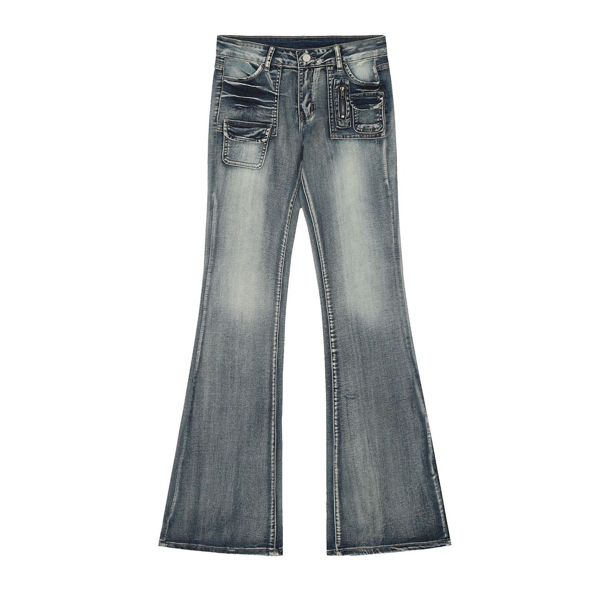 Women’s Clothing Brand Street Fashion Denim Flared Slim Fit Women's Hot Girl Jeans_ecoleips.com