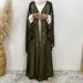 Middle East Dubai Best-Selling Hot Item Rhinestone Cardigan Dress Robe 6743_ecoleips.com