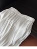 K Lazy And Relaxing Wide Leg Pants, High End White Pants, Women's Thin, Elastic Waist, Casual Pants_ecoleips.com