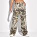 New European And American Cross-border Autumn Workwear Trendy Camouflage Pants, Straight Loose Low-waist Pocket Jeans_ecoleips.com