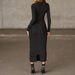 Women's Clothing Elegant Slim Fitting Women's Dress Sexy Autumn Winter_ecoleips.com