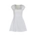 Women's Summer Fashionable Elegant Commuter Short Sleeve Square Neck Vest A-Line Mini Dress New Style_ecoleips.com