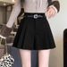 Woolen Wide-Leg A-Line Shorts Autumn Winter New Plus Size American Style Outerwear Skirt Sexy Hot Girl Pleated Casual_ecoleips.com