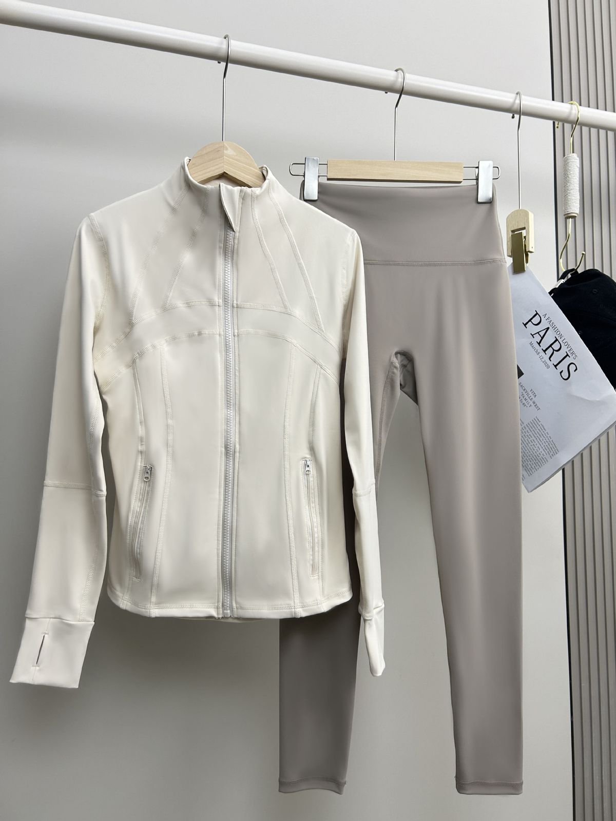 Slimming High Elasticity Suit For Women With Zipper Long Sleeved Fitness Running Style For Spring Autumn Equal To High End Brands_ecoleips.com
