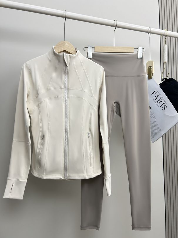 Slimming High Elasticity Suit For Women With Zipper Long Sleeved Fitness Running Style For Spring Autumn Equal To High End Brands_ecoleips.com