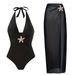 Elegant Bikini Cover-Up Dress – Sheer Mesh Beach Wrap With Matching Solid Color Swimsuit_ecoleips.com