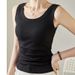 Women's Clothing New Loose And Comfortable Threaded Vest For Women In Spring Summer And Autumn Simple Commuting T Shirt With Sports Sleeveless Top_ecoleips.com