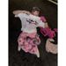 Pink Realtree Camo Cargo Joggers, Baggy Wide Leg Trousers With Drawstring, Streetwear Pants For Men/Women_ecoleips.com