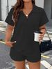 Women's Clothing Spring And Summer Women's New Fashion Jacquard Shorts Casual Two Piece Set_ecoleips.com