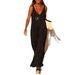 2025 Summer New Cross-Border Trade Independent Station Women's Sexy Trendy V-Neck Strap Dress_ecoleips.com