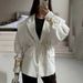 Voya Women's French Elegant Commuting Solid Color Lace Up Suit Collar Spring Coat With Multiple Colors To Choose From_ecoleips.com