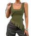 DiYun European And American Women's Clothing Cross-Border Foreign Trade 2025 Spring/Summer Y2K Solid Color_ecoleips.com