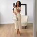 Summer Long Commuter Short Sleeved Dress Style Mature Sexy Slim Fitting Knitted Bodycon Skirt Women's Clothing_ecoleips.com