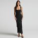 cross-border Spaghetti Strap Double-layer Mesh Patchwork Dress, Sexy And Elegant Tight-fitting Ruched Fishtail_ecoleips.com