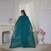 Muslim Abaya Women's Light Set Mesh Beaded Two-Piece Dress Robe_ecoleips.com
