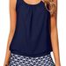 Women's Waist Cinching Two Piece Swimsuit Set Cross Border Exclusive Moderately Loose Fit with Shorts_ecoleips.com
