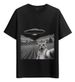 Women's T-Shirts Tshirt Muscle Freaks UFO Cat Loose And Comfortable Style_ecoleips.com
