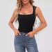 Sexy Slimming T-Shirts For Women Fashion Square Neck Sleeveless Tops Harajuku Tanks Woman Clothes Casual Top Tees Streetwear_ecoleips.com