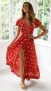 Cross-border Women's Clothing European And American Summer Casual Vacation Printed Sexy Bohemian Long Dress_ecoleips.com