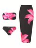 Women's Clothing Swimsuit Women's Fixed Edition Printing Bikini Tube Top Swimsuit_ecoleips.com