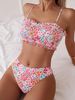 Women's Clothing Trendy Printed Halter Neck Suspenders Sexy Bikini Split System Strap Hot Spring_ecoleips.com