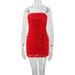 Women's Clothing Fashion Sexy Hot Girl Pure Desire Versatile Three Dimensional Flower Tube Top Hip Dress_ecoleips.com