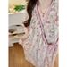 Cloud Cotton Nightgown For Women, Summer New Style, High-End Monet Garden Long Nightdress, Bathrobe, Homewear_ecoleips.com
