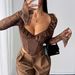 Pure Desire INS Style Slim Fit Fishbone Top With Elastic Lace Steel Ring Early Autumn Hot Girl Temperament_ecoleips.com