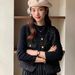 Aria Basics Chic Style 2025 Fashion New Sleeveless Jacket With Sequins, High-end Elegant Women's Vest For The New Year_ecoleips.com
