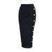 Verve 2025 Autumn New Single-Breasted Design Slimming High-Waist Bodycon Bandage Midi Skirt_ecoleips.com