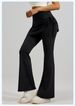 K New Pleated Flared Skirt Pants Fake Two-piece Slightly Flared Yoga Pants With High Waist And Hip Lifting_ecoleips.com