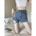 Vintage Black Gray High Waist Flared Stretch Tassel Jeans For Women With Design Sense, Washed Versatile Petite Bootcut_ecoleips.com