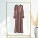 Eid Muslim Dress For Women Abaya Bow Jalabiya Ramadan Lace Up Vestidos Largos Islam Arab Long Robe Morocco Dubai Kaftan 2025_ecoleips.com