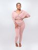 Women's Fashionable Casual Sports Suit Solid Color Long Sleeve Zipper Two Piece Set Spring Autumn_ecoleips.com