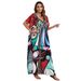 44 Colors Cross-Border European And American Printed Cover-Up Vacation Beach Dress Bikini Sunscreen Outerwear 1D196_ecoleips.com