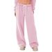Women's Fleece Jogger Pants – High-Waisted Lounge Pants (Soft Brushed Interior, Elastic Cuffs, Oversized Fit)_ecoleips.com