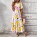 2025 Summer New European And American Women's Floral Art Print Elegant Dress_ecoleips.com