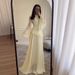 European And American 2025 Autumn Slim-Fit Fashionable Elegant Long-Sleeve Long Dress With_ecoleips.com