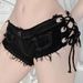 Women's Clothing Jeans Denim Shorts Hot Pants Low Waist Sexy Nightclub Clothing_ecoleips.com