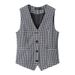 K Suit Vest, Women's Tank Top, New Slim Fit, Layered On Top, Women's Style, Camisole, Blue Short Vest_ecoleips.com