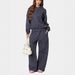Women's Bow Print Sweatshirt Set Casual Loose Fitting Sporty Style Clothing In Stock 2026_ecoleips.com