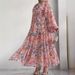 Women's Clothing Muslim New Chiffon Belt Long Fashionable And Elegant Dress_ecoleips.com