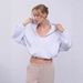 Women's Casual Solid Color Hoodie Waist Jacket Long Sleeve Short Jacket Zipper Cardigan Sweater_ecoleips.com