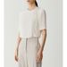 Women's Clothing Spring Ghost Crepe Short Sleeved Fancy Top Design Niche Temperament Fashion Shirt_ecoleips.com