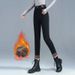 Fleece-Lined Thickened High-Waisted Slimming Jeans For Women Winter New Versatile Outerwear Stretch Slim Fit Harem_ecoleips.com